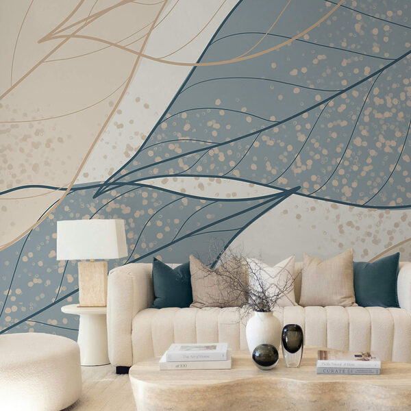 A levélminták lágy árnyalatai összefonódnak A levélminták lágy árnyalatai összefonódnak