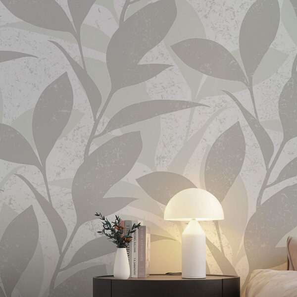 Levélmintázat fehér háttérrel