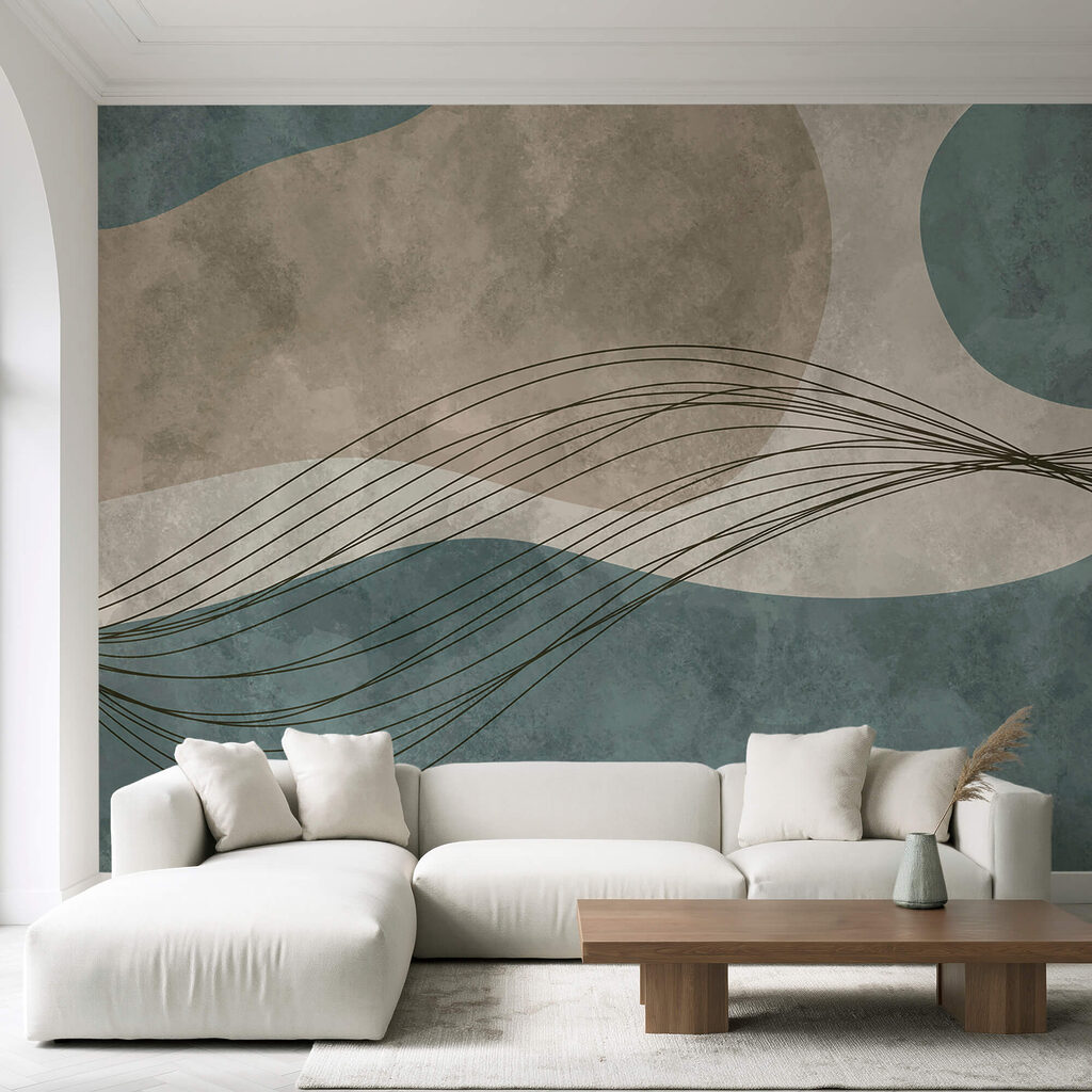 Kék és fehér háttér körökkel és vonalakkal Kék és fehér háttér körökkel és vonalakkal