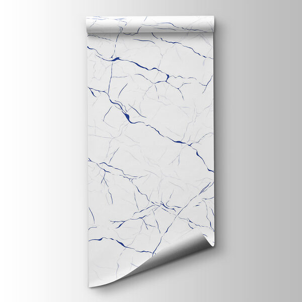 White surface with blue lines