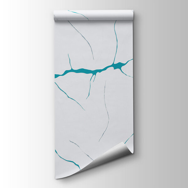 Blue lines on a white surface Blue lines on a white surface