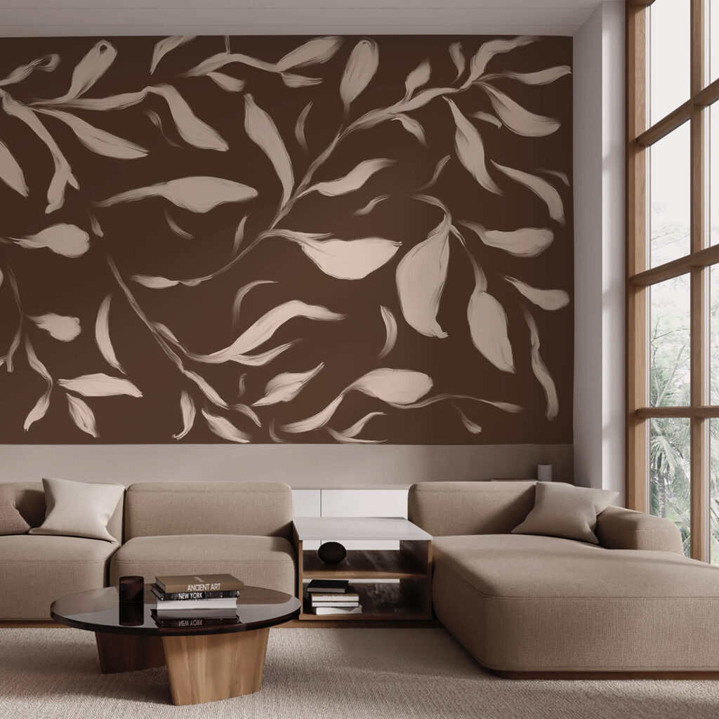 - Suttogó levelek barna háttér előtt