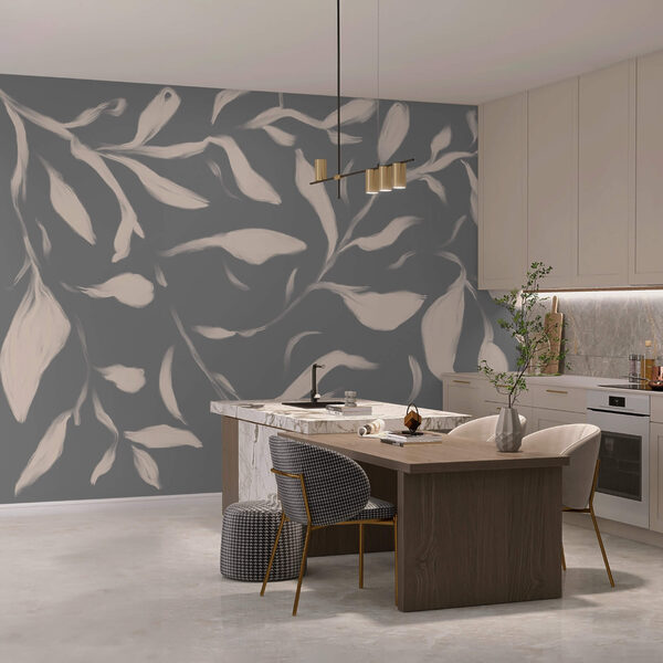 Finom levelek puha háttér előtt