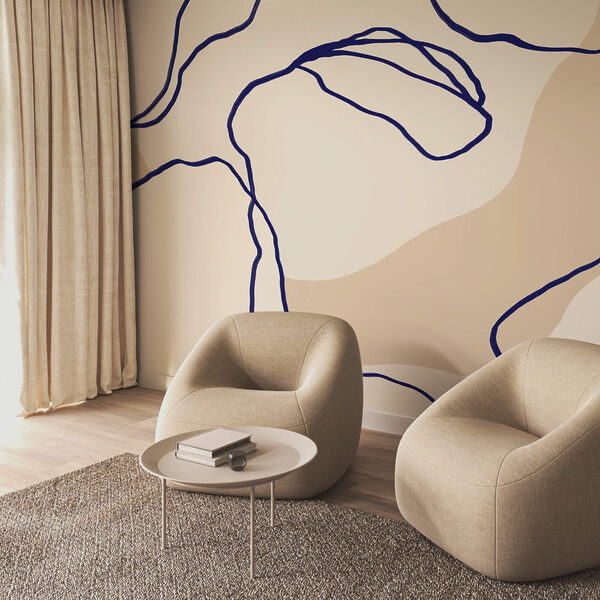 Puha háttérrel áramló vonalak