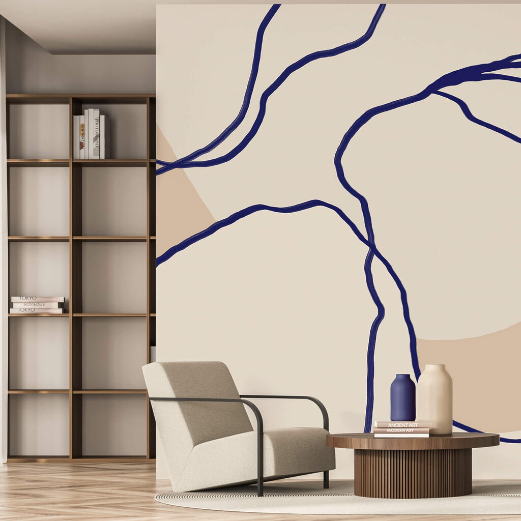 Puha háttérrel áramló vonalak