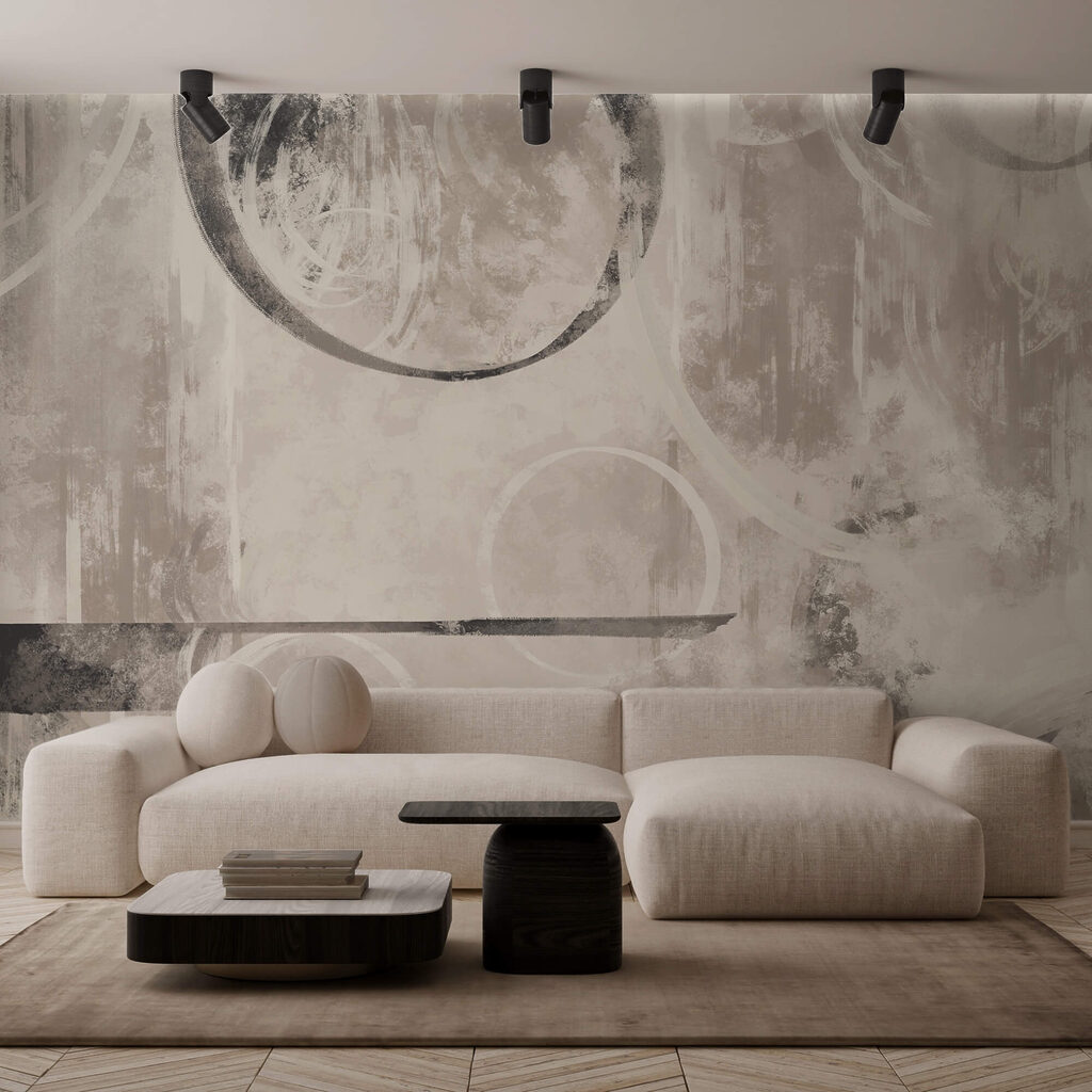 Absztrakt minták semleges színekben