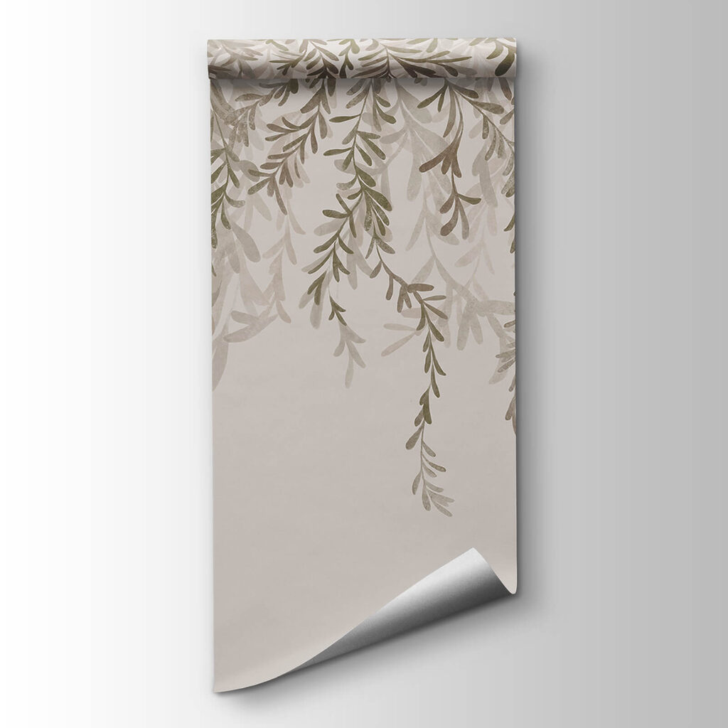 Delicate leaves in soft hues