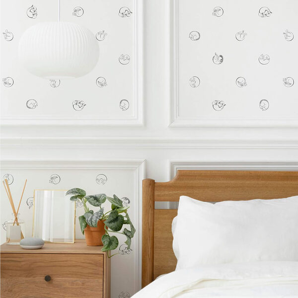 Fehér háttér fekete pontokkal