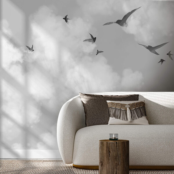 Madarak repülnek az égen