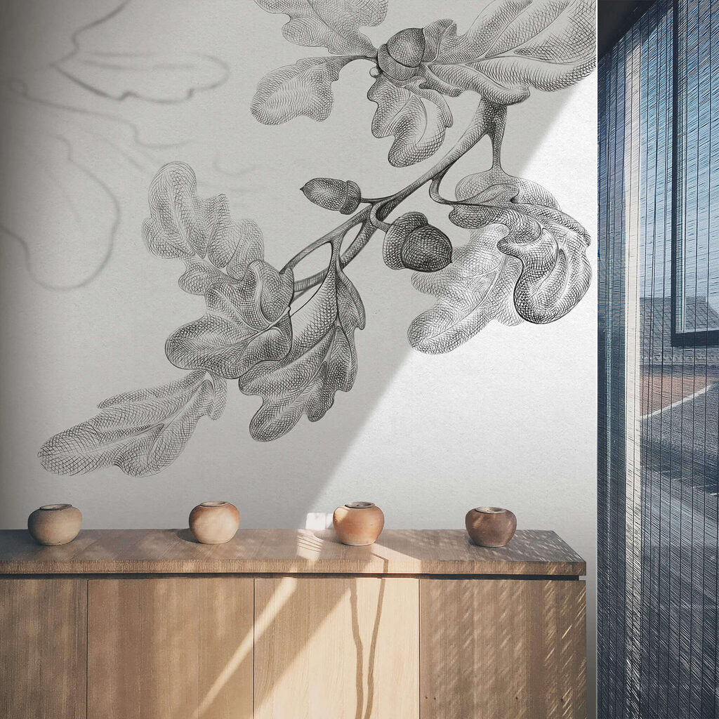 Ág és levelek rajza