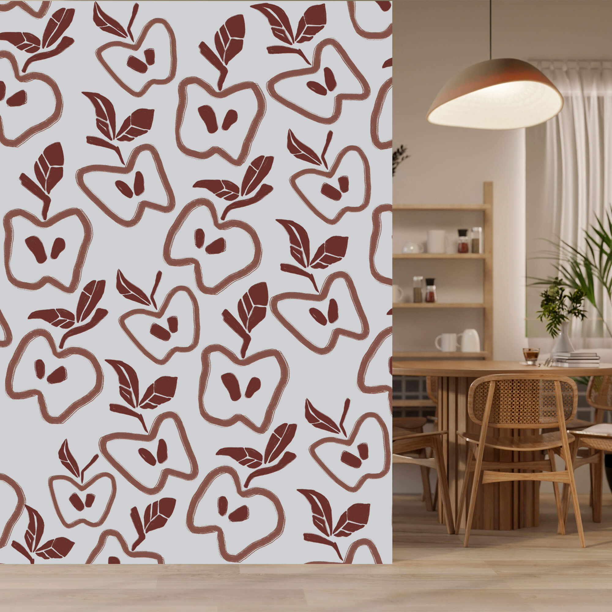 Alma és levelek mintája Alma és levelek mintája