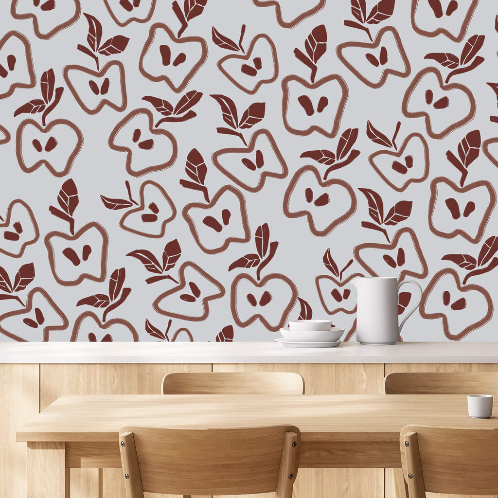 Alma és levelek mintája Alma és levelek mintája