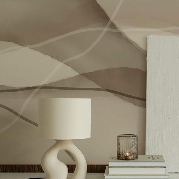 Nyugodt hullámok lágy földszínekben