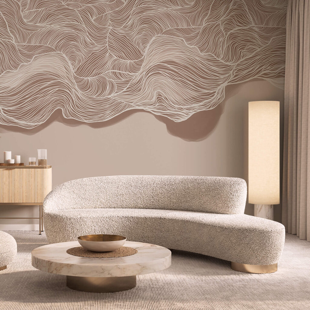 Barna és fehér hullámos mintázat Barna és fehér hullámos mintázat