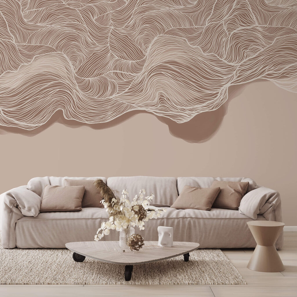 Barna és fehér hullámos mintázat Barna és fehér hullámos mintázat