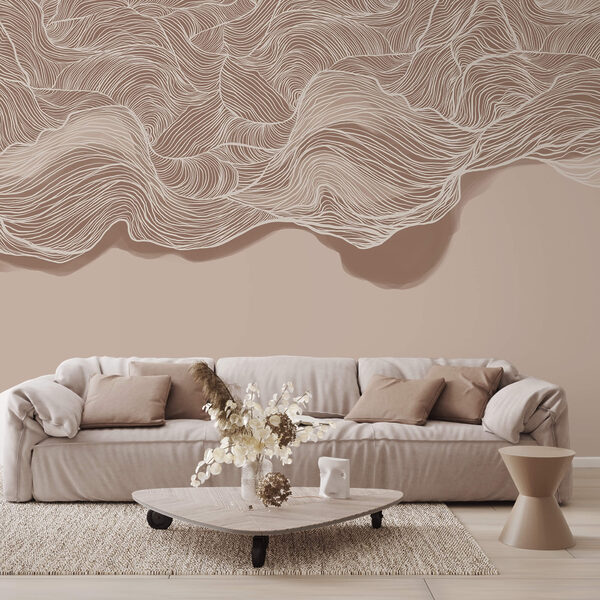 Barna és fehér hullámos mintázat Barna és fehér hullámos mintázat