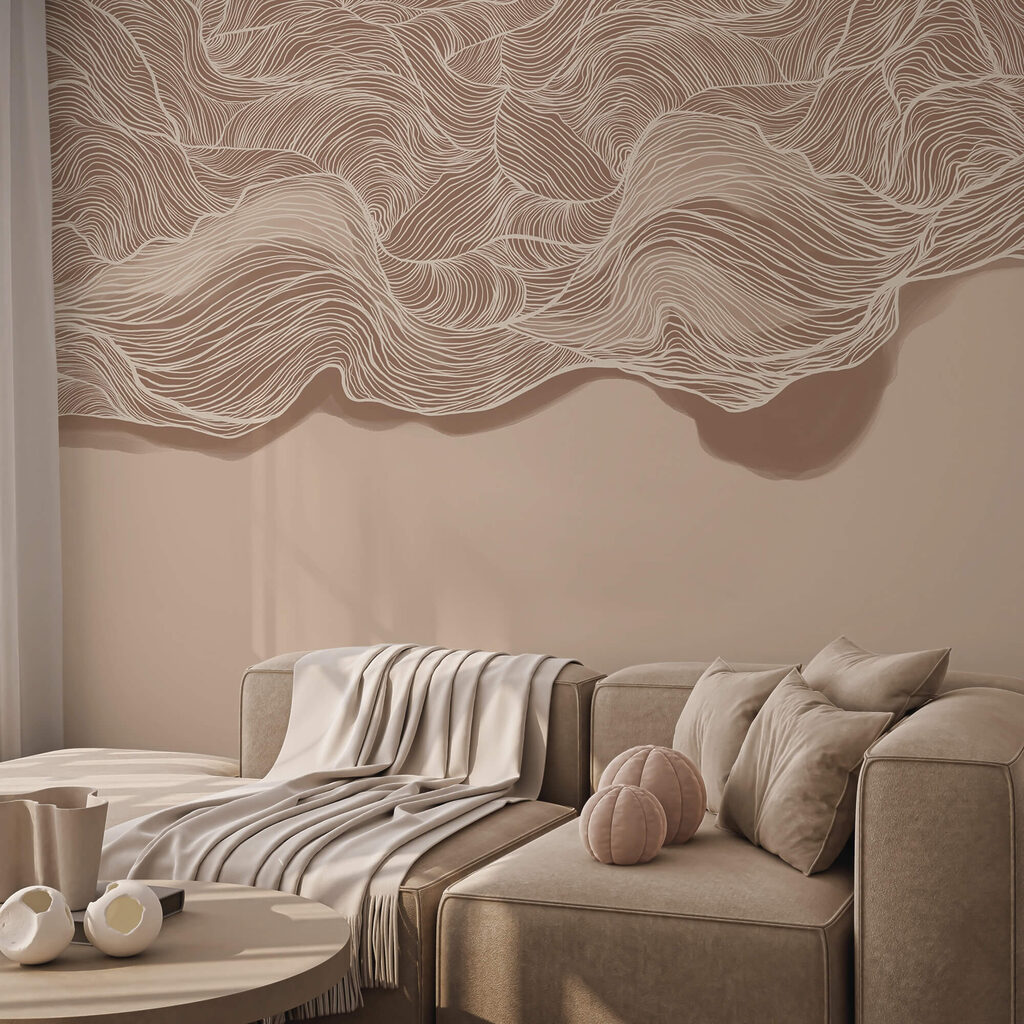 Barna és fehér hullámos mintázat Barna és fehér hullámos mintázat