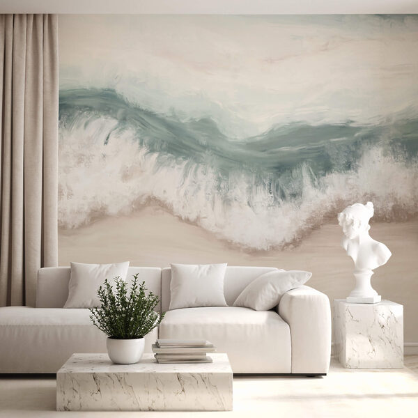 Hullámok csapódnak a partra