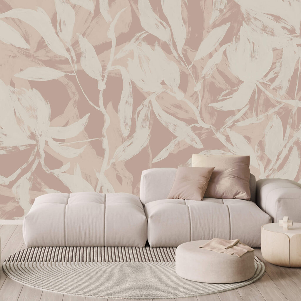 Finom levelek puha háttér előtt