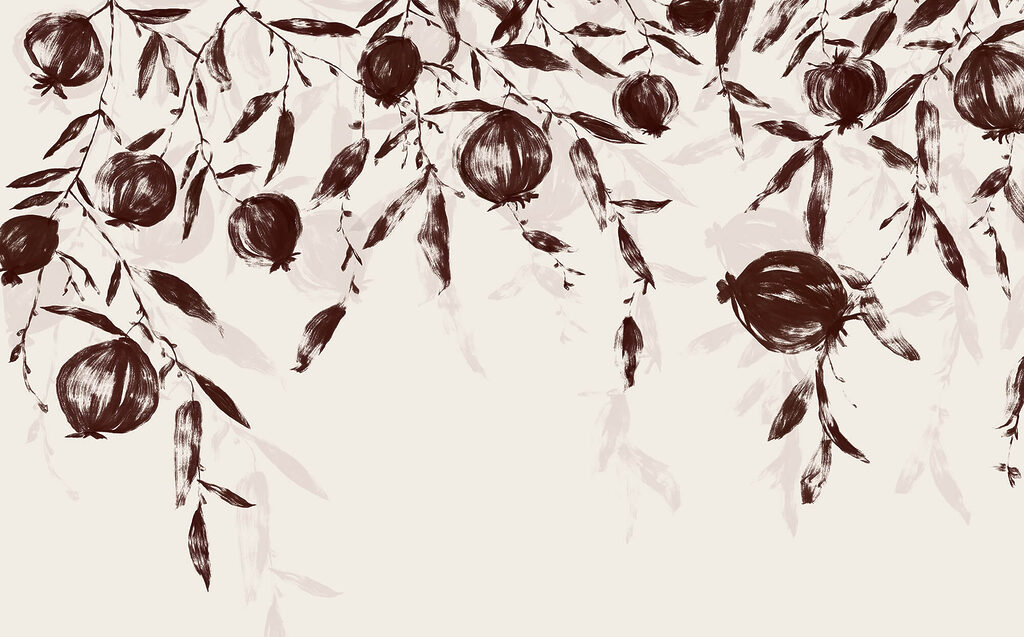 Painting of fruit on a branch Painting of fruit on a branch