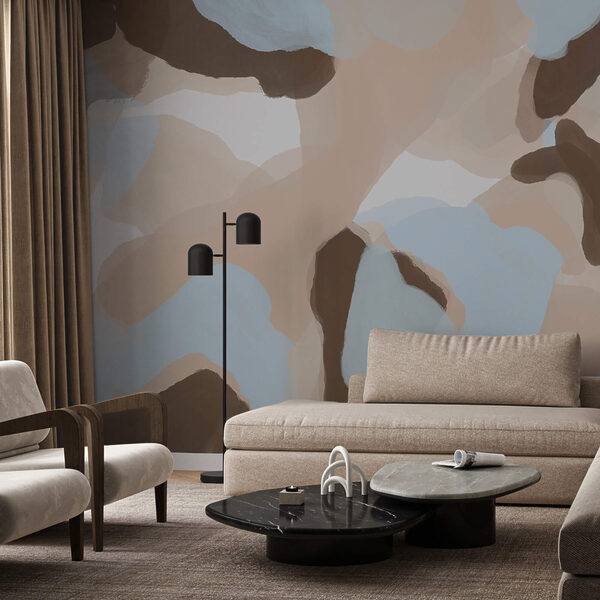 Absztrakt formák lágy színekben