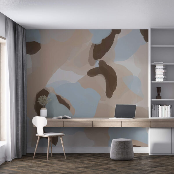 Absztrakt formák lágy színekben