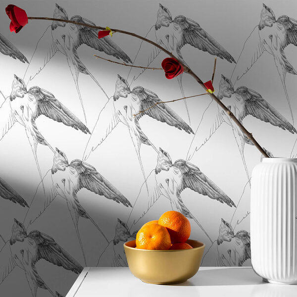 Csoport madarak szárnyakkal Csoport madarak szárnyakkal