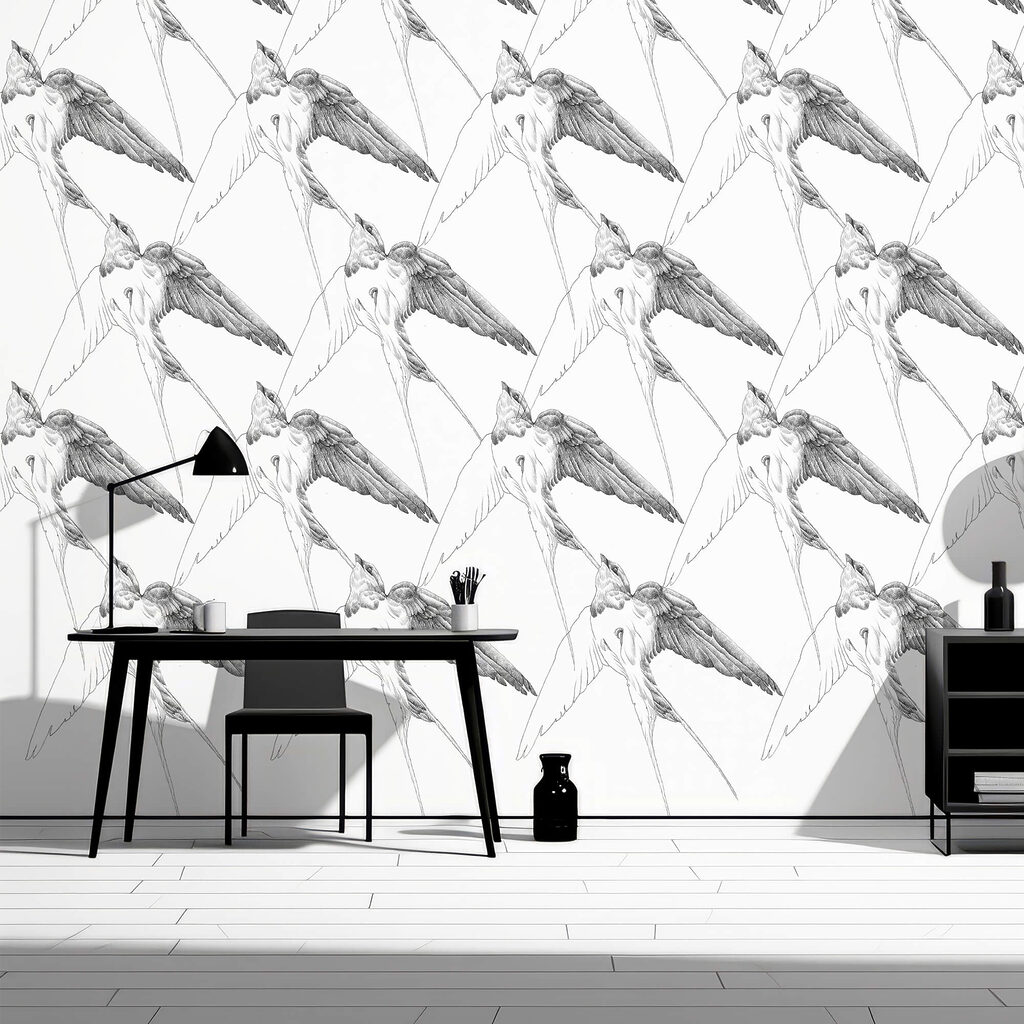 Csoport madarak szárnyakkal Csoport madarak szárnyakkal