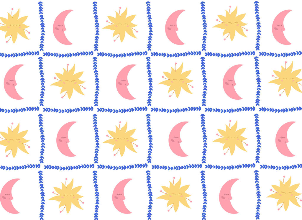 Pattern of sun and moon Pattern of sun and moon