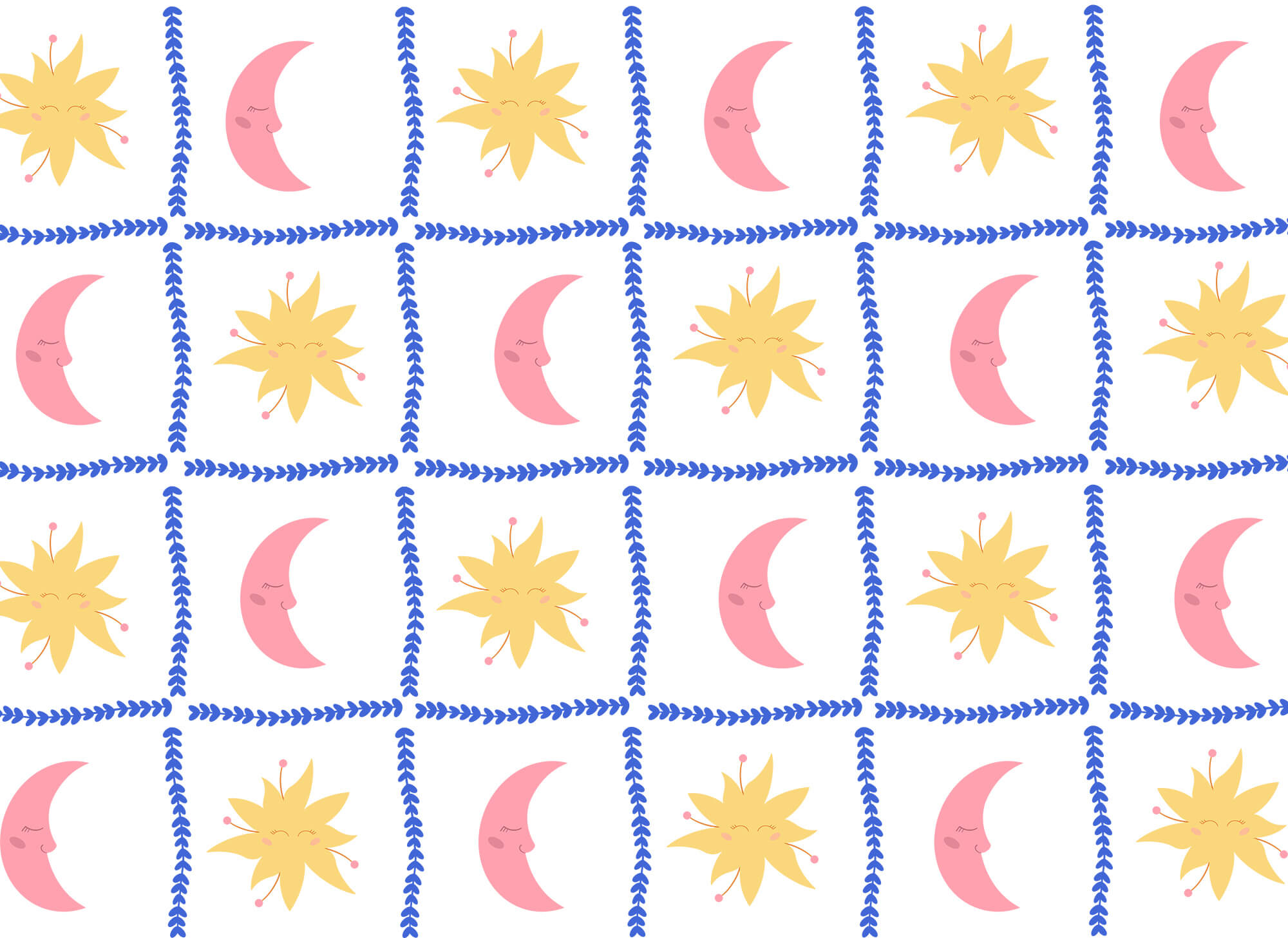 Pattern of sun and moon Pattern of sun and moon