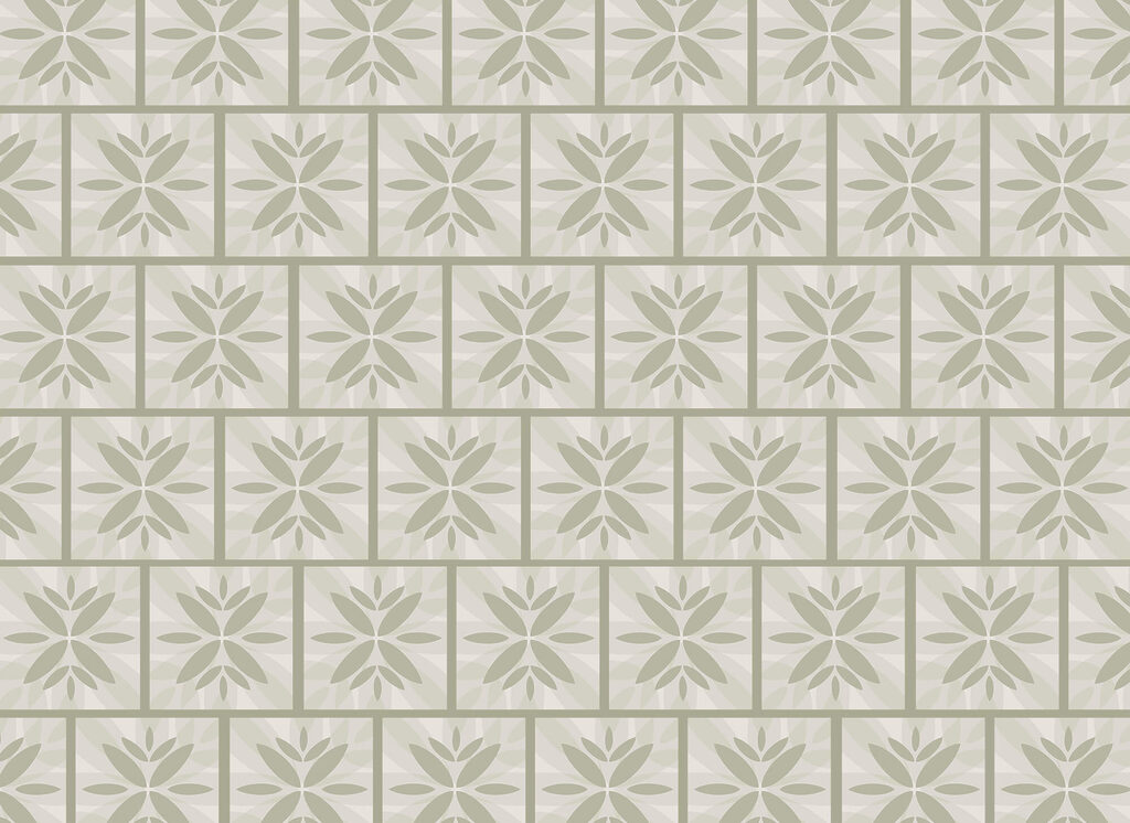 Pattern of flowers on a wall