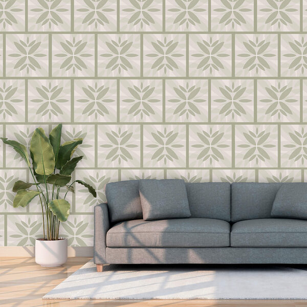 Virágminták a falon