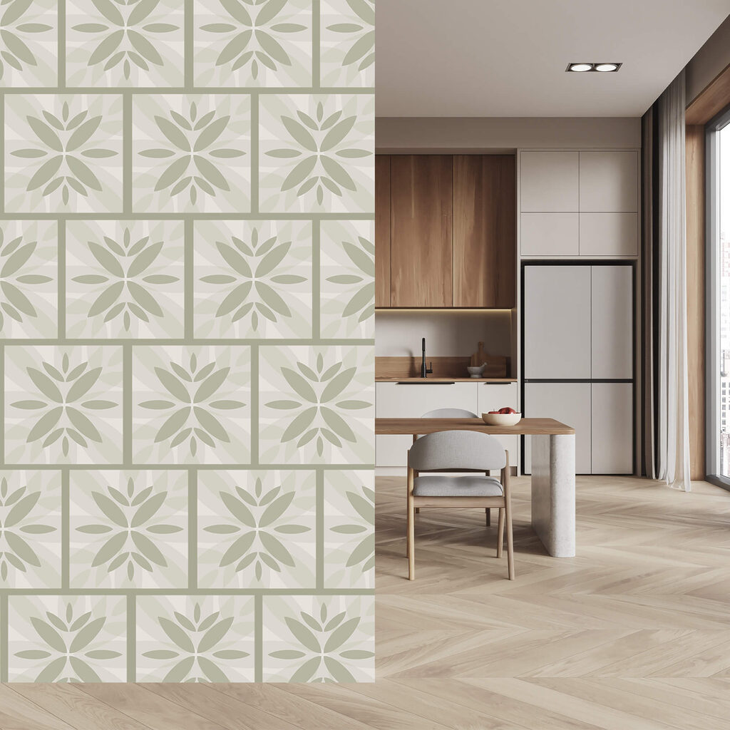 Virágminták a falon