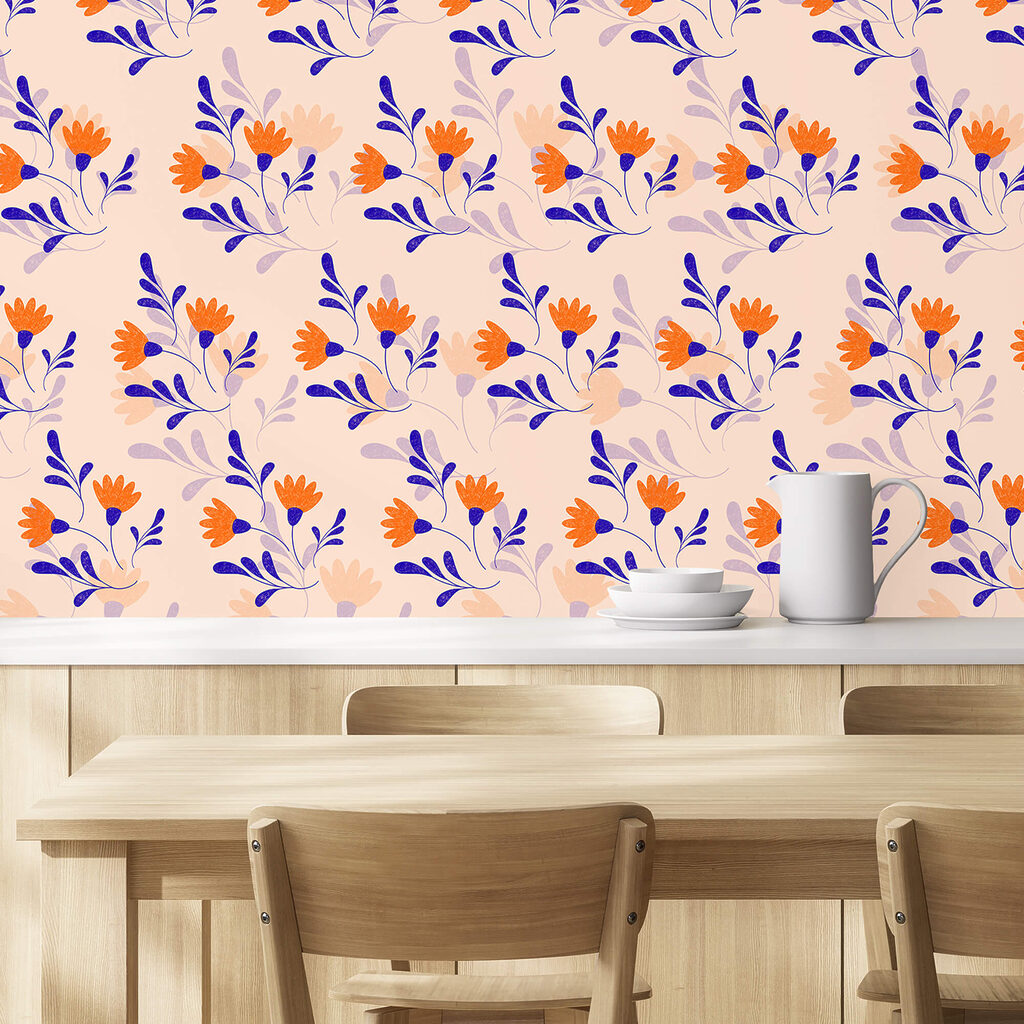 Virágok és levelek mintája Virágok és levelek mintája