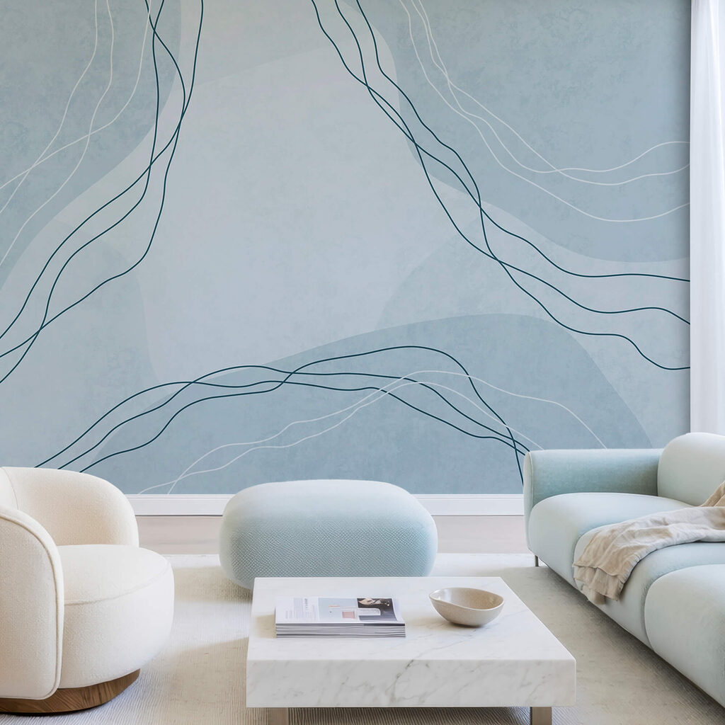 Kék és fehér háttér vonalakkal Kék és fehér háttér vonalakkal