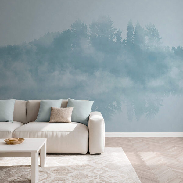 Füstfelhő és fák