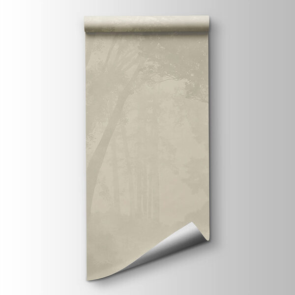 Foggy forest with trees Foggy forest with trees