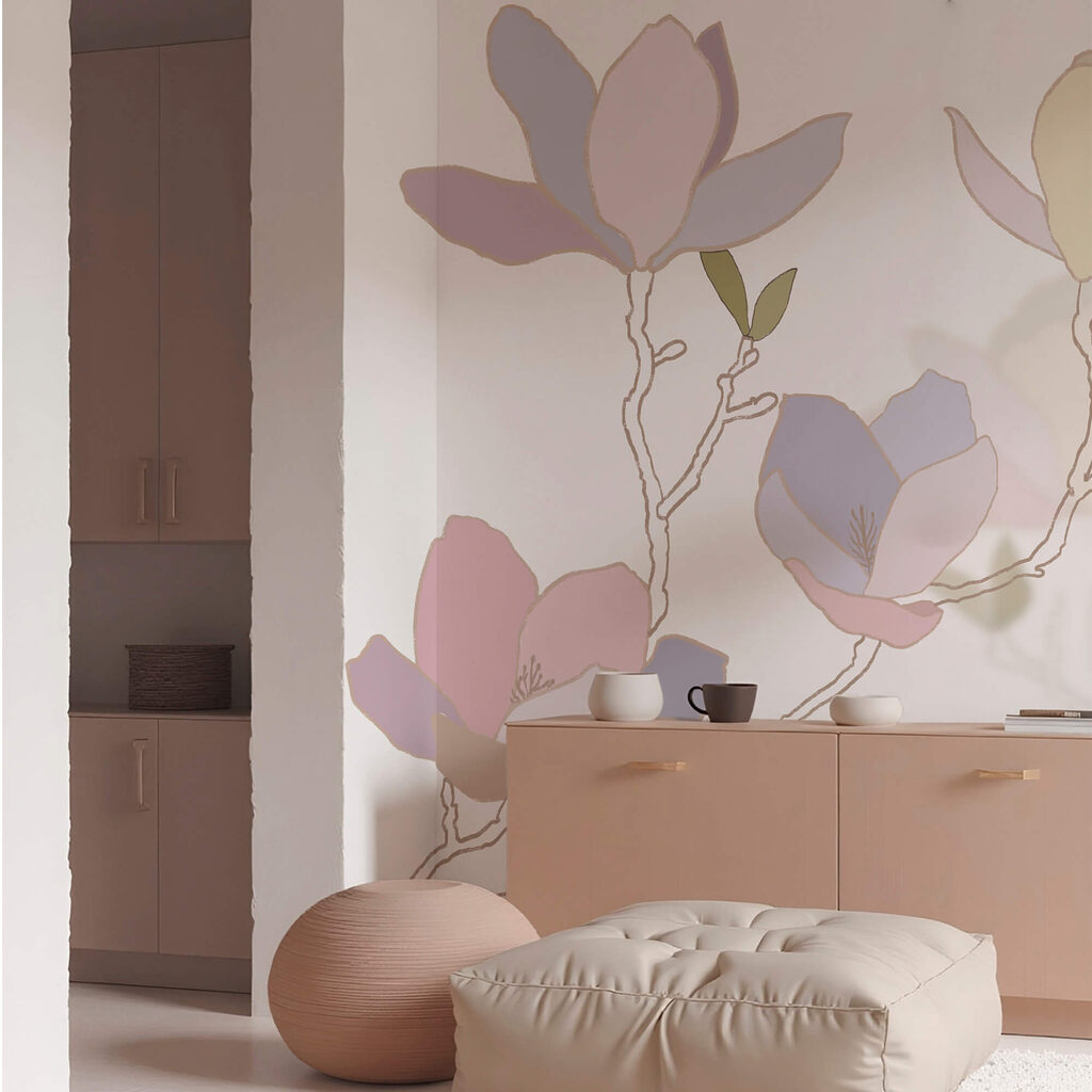 Finom virágok lágy pasztell árnyalatokban