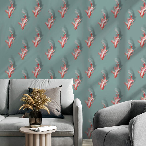 Halak mintája kék háttérrel