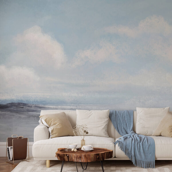 Tájkép felhős éggel