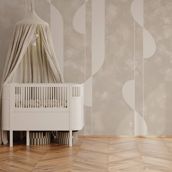 Absztrakt formák lágy bézs árnyalatokban