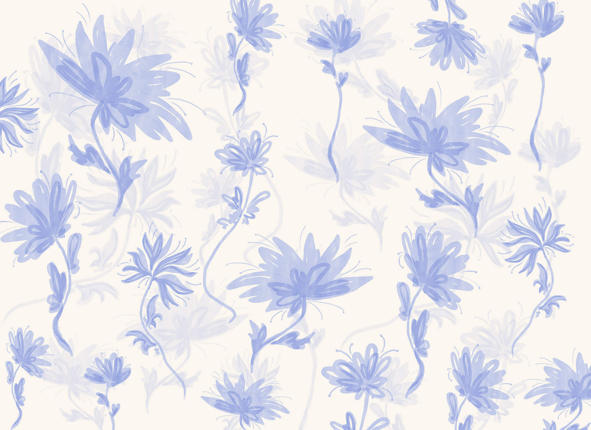 Pattern of flowers on a white background Pattern of flowers on a white background
