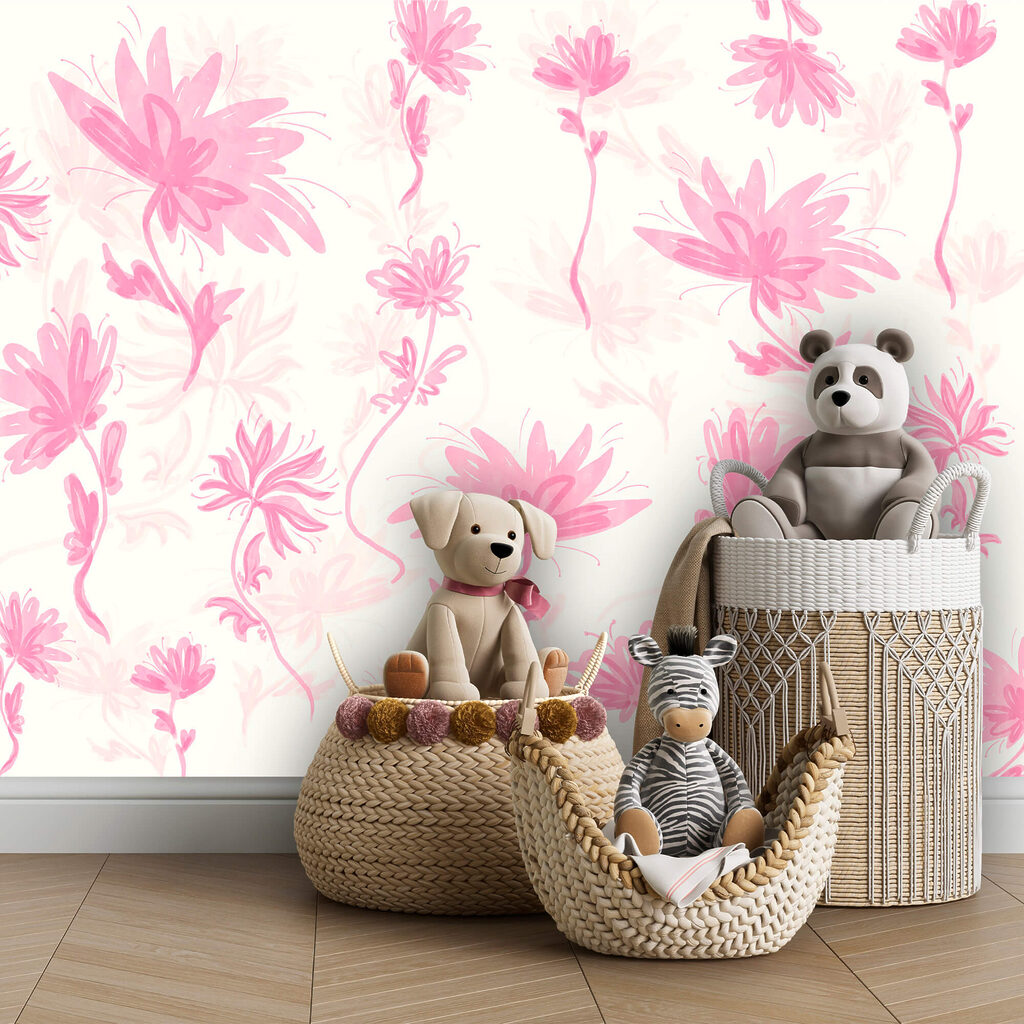 Rózsaszín virágok fehér háttér előtt Rózsaszín virágok fehér háttér előtt