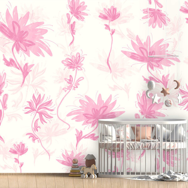 Rózsaszín virágok fehér háttér előtt Rózsaszín virágok fehér háttér előtt