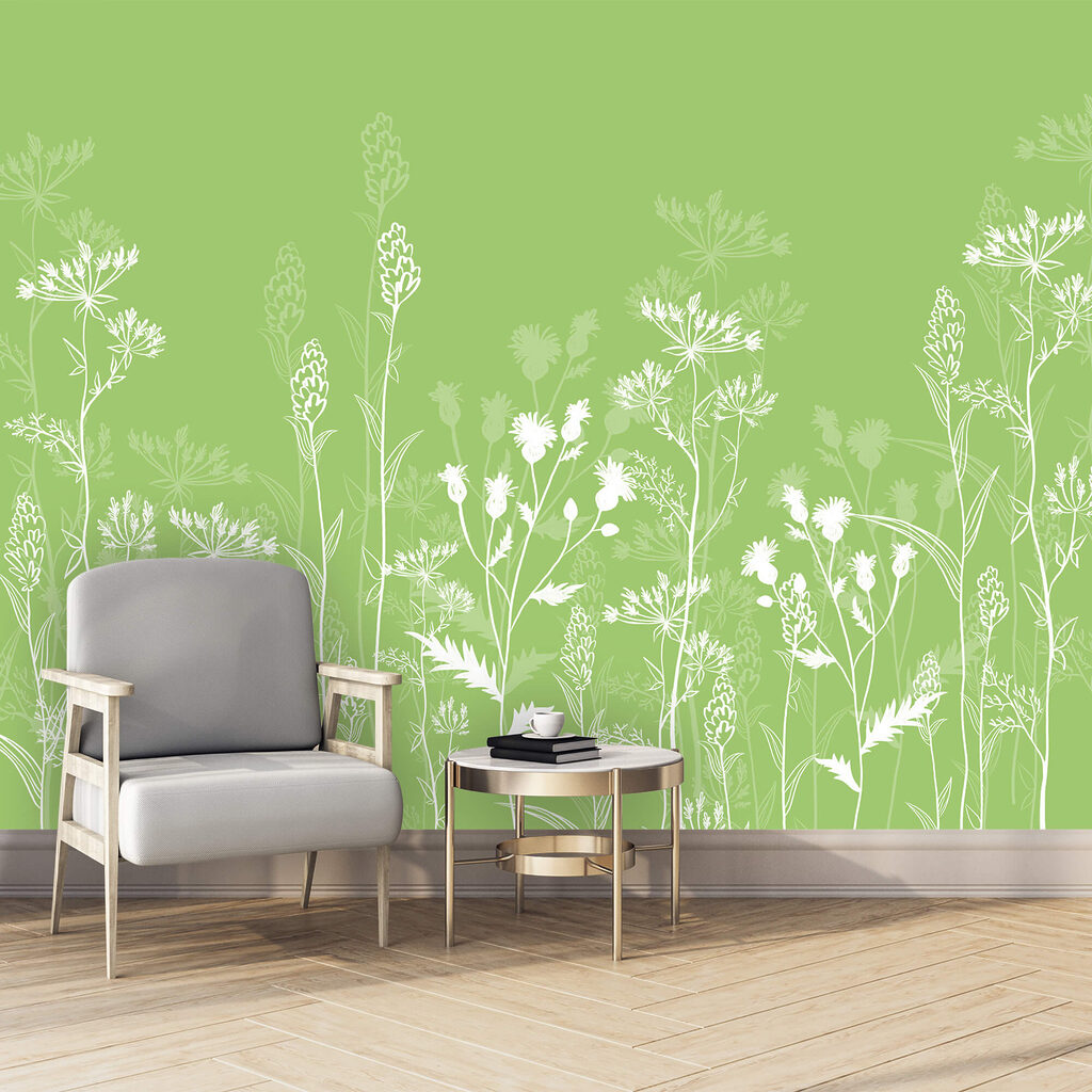 Fehér virágok zöld háttér előtt Fehér virágok zöld háttér előtt