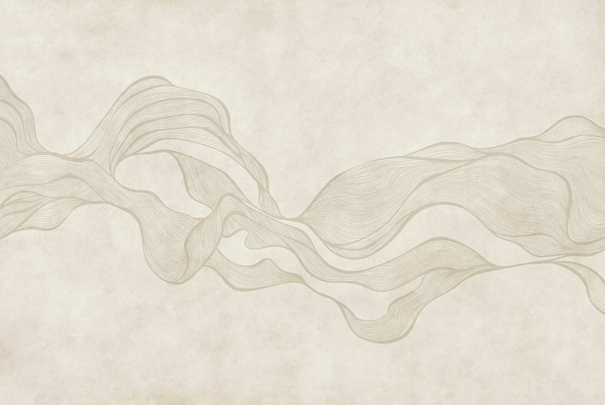 White and tan wavy pattern