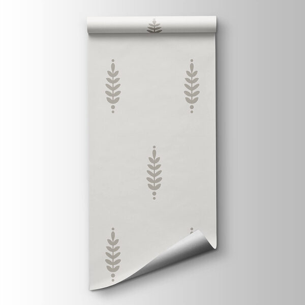 Pattern of leaves on a white background