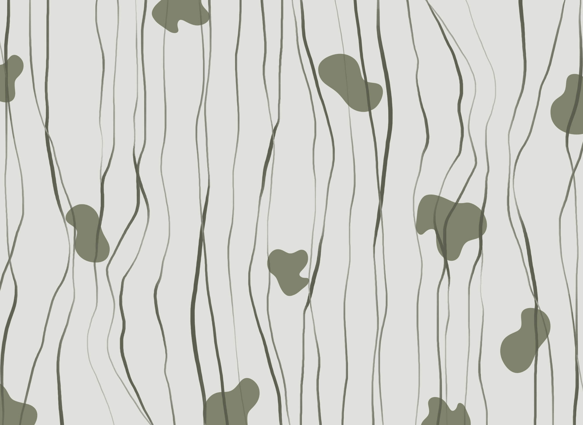 Pattern of green and grey lines