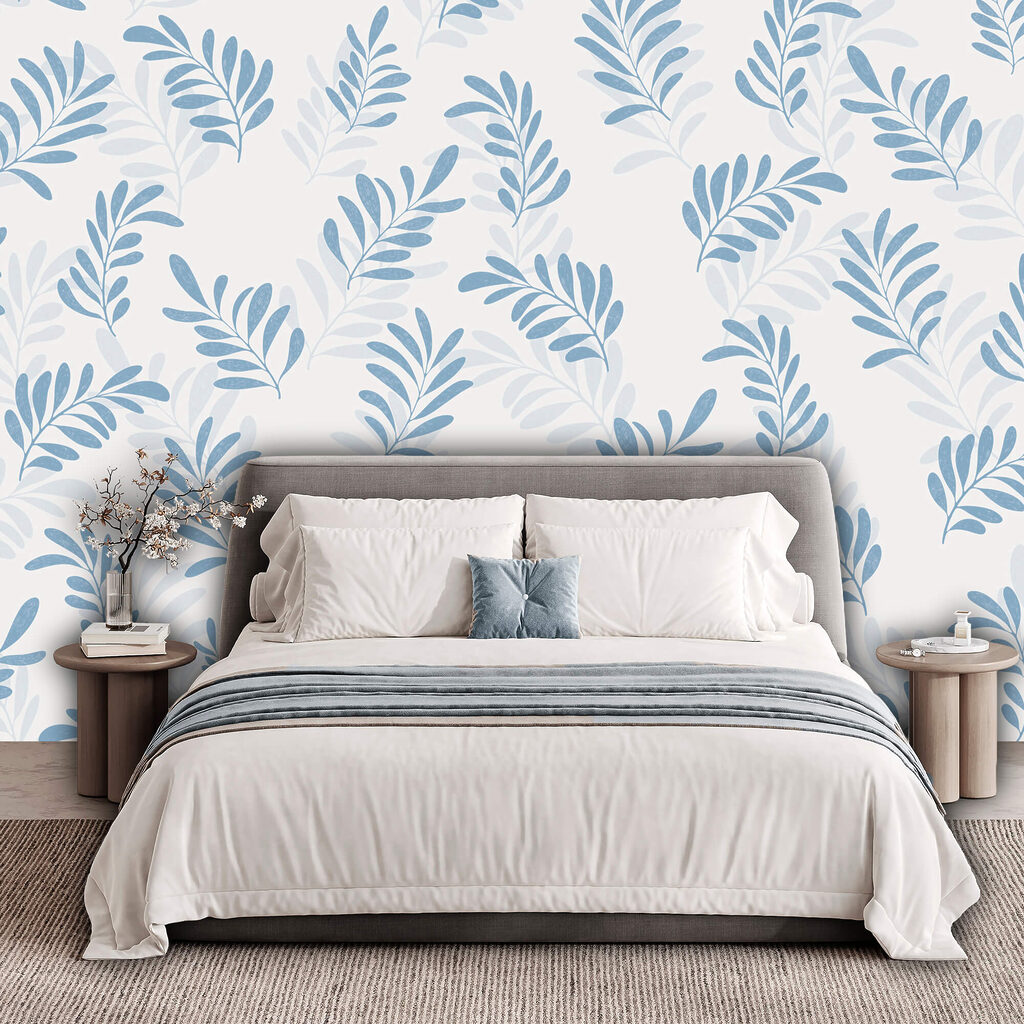 Kék levelek mintázata