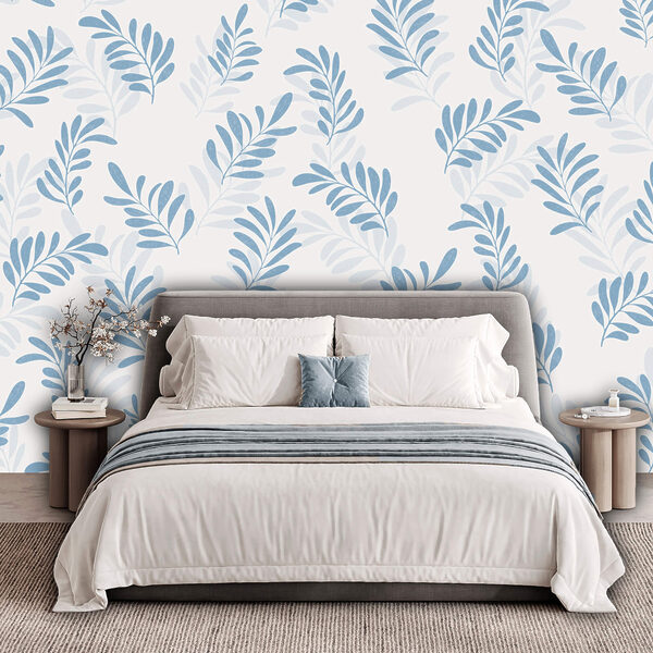 Kék levelek mintázata